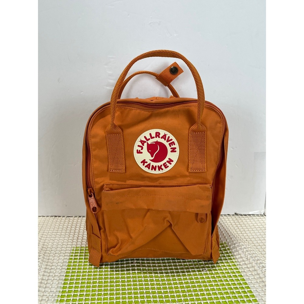 Fjallraven Kanken Mini Backpack Orange Vinylon F 23561 Everyday Bag